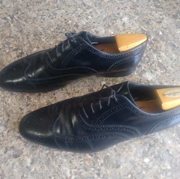 Burberry Black Dress Laceup Wingtips Oxford Size 11 (68) - Picture 3 of 11